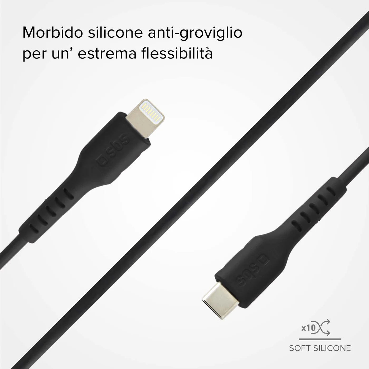 Cavo dati e ricarica Lightning – Type-C lungo 1 metro