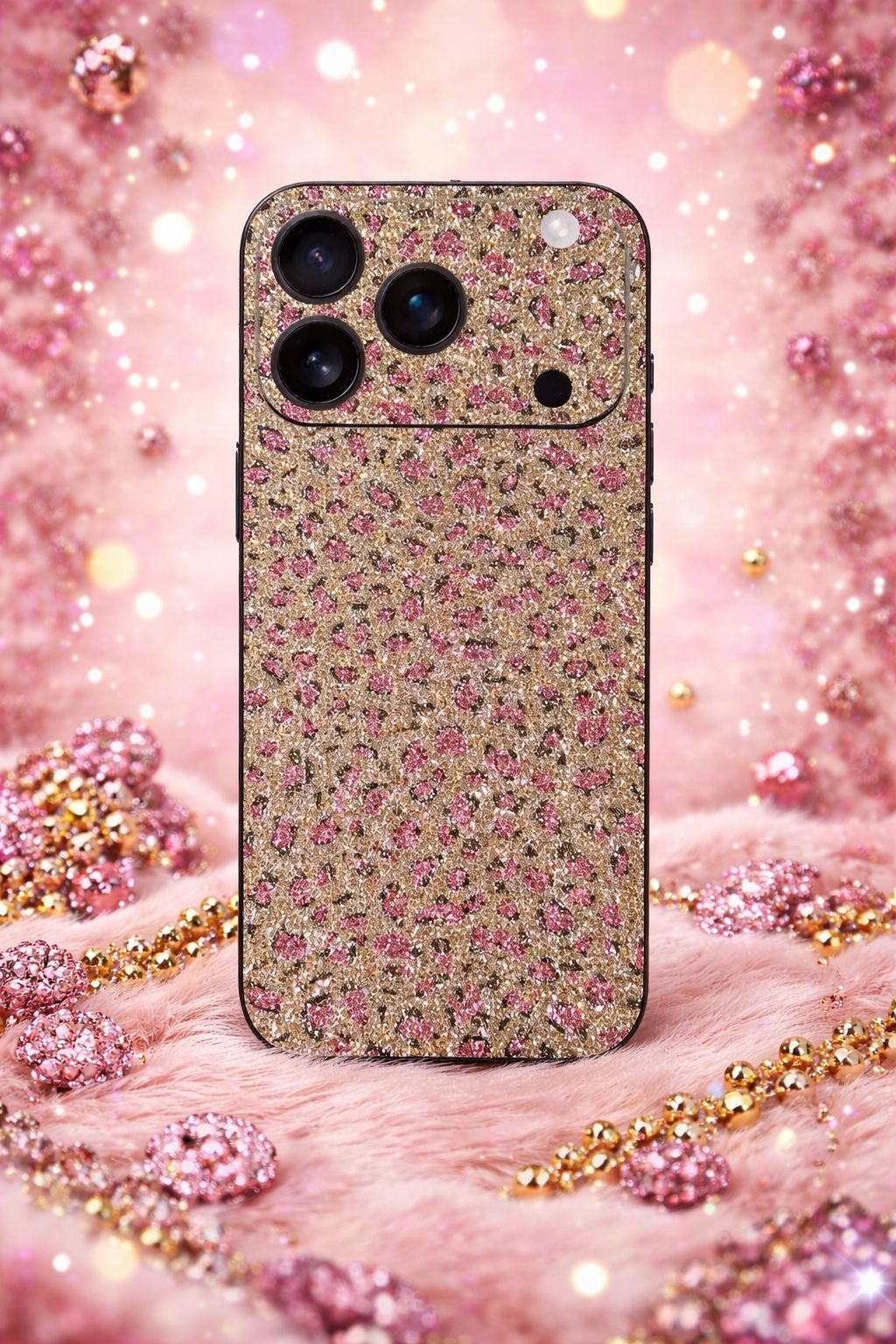 Pink Gold Leopard