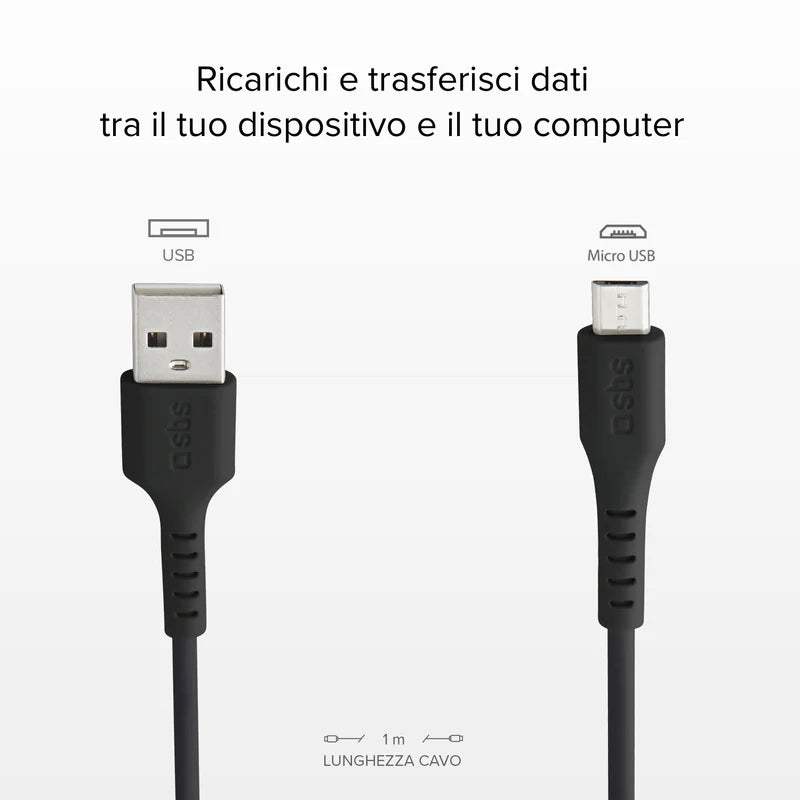 Cavo dati e ricarica USB 2.0 - Micro USB