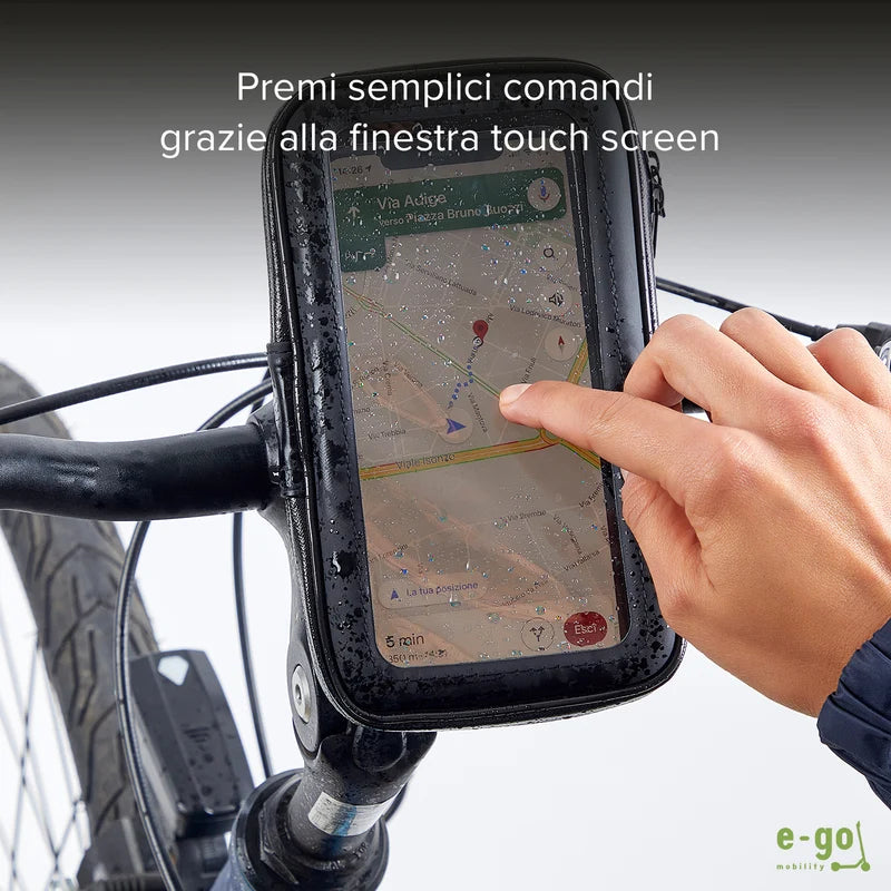 Porta cellulare fino a 6,7 pollici impermeabile, touch screen