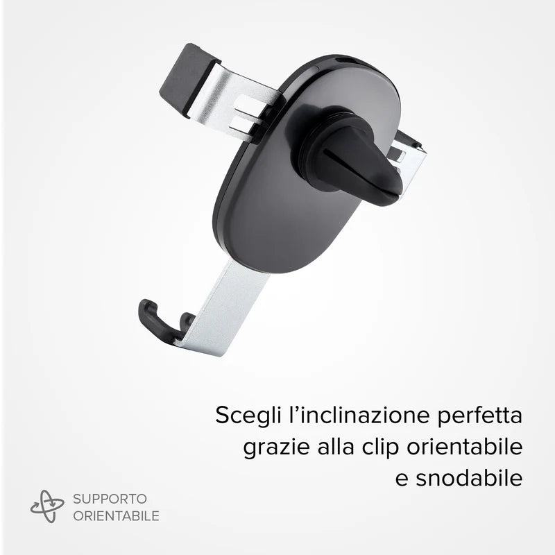 Gravity - Supporto auto per telefono con meccanismo a gravità