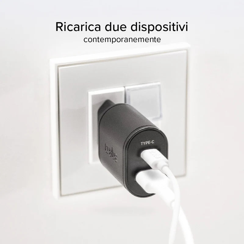 Caricatore caricabatterie 25 Watt - Ricarica ultra rapida e uscita USB-C